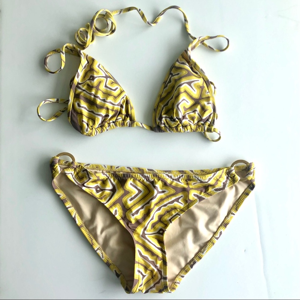 Tibi two piece string bikini